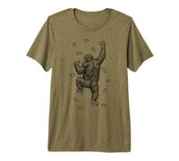 Rock Climber Indoor Wall Climbing Monkey Funny Climbers Premium T-Shirt