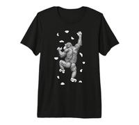 Rock Climber Indoor Wall Climbing Monkey Funny Climbers Premium T-Shirt