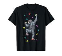 Rock Climber Indoor Wall Climbing Monkey Funny Climbers Value Graphic T-Shirt