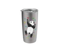 Rock Climber Indoor Wall Climbing Panda Bear Funny Climbers Stainless Steel Insulated Tumbler