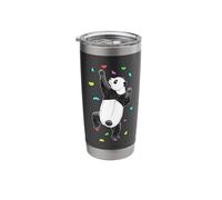 Rock Climber Indoor Wall Climbing Panda Bear Funny Climbers Stainless Steel Insulated Tumbler