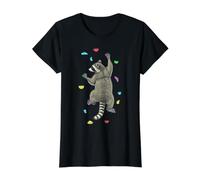 Rock Climber Indoor Wall Climbing Raccoon Funny Climbers Value Graphic T-Shirt