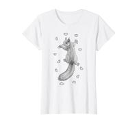 Rock Climber Indoor Wall Climbing Squirrel Funny Climbers Value Graphic T-Shirt, Women, White, XL