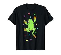 Rock Climber Indoor Wall Climbing Tree Frog Funny Climbers Value Graphic T-Shirt