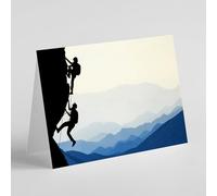 Rock climbing birthday card