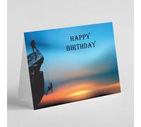 Rock climbing birthday card