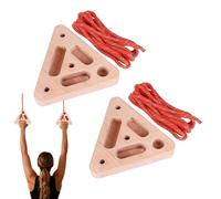 Rock Climbing Board, Triangular Reinforcement for Wooden Handle with Multi-Depth Pockets - Climbing Board for Home Playroom Garage Basement Apartment Gym