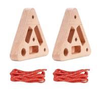 Rock Climbing Board - Triangular Wooden Hand Grip Trainer with Multi-Depth Pockets | Climbing Board,for Home Playroom Garage Basement Apartment Gym Dorm Studio