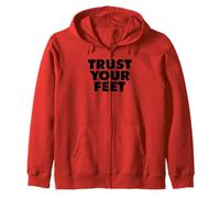 Rock Climbing Bouldering Trust Your Feet Zip Hoodie