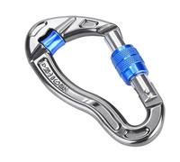 Rock Climbing Carabiner Lightweight 25kN for Caving Mountain Climbing Blue