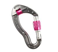 Rock Climbing Carabiner Lightweight 25kN for Caving Mountain Climbing Rose Red