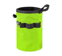 Rock Climbing Chalk Bag - Adjustable Waist Belt | Zippered Storage Pocket, Durable Fabric, Lightweight, Gear for Rock Climbing, Bouldering, Wall Workout Weightlifting Disc Golf, 19x13x13cm Black Green