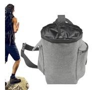 Rock Climbing Chalk Bag - Climber Gear Pouch, Belted Chalk Holder | Drawstring Sports Powder Pack, Magnesium Dust Pouch with Pocket for Indoor Wall Training For Outdoor Bouldering Adventures