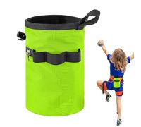 Rock Climbing Chalk Bag | Climbing Bag with Adjustable Waist Belt and Zippered Storage Pocket - Gear for Rock Weightlifting Disc Golf Wall Workout Bouldering Sports Bar Pool