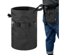 Rock Climbing Chalk Bag | Climbing Bag with Adjustable Waist Belt and Zippered Storage Pocket | Gear for Rock Weightlifting Disc Golf Wall Workout Bouldering Sports Bar Pool