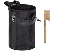 Rock Climbing Chalk Bag Outdoor Bouldering Magnesia Pouches Closures Bag Bouldering Chalk Climbing Equipment Waterproofs With Brush & Zippers Pockets