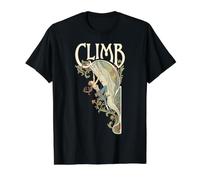 Rock Climbing Climb Climber Woman Art Nouveau Climbers Value Graphic T-Shirt, Men, Black, M