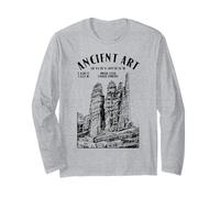 Rock Climbing Climber Ancient Art Fisher Towers Location Long Sleeve T-Shirt