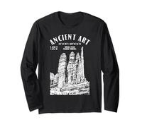 Rock Climbing Climber Ancient Art Fisher Towers Location Long Sleeve T-Shirt