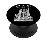 Rock Climbing Climber Ancient Art Fisher Towers Location PopSockets Adhesive PopGrip