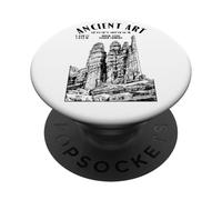 Rock Climbing Climber Ancient Art Fisher Towers Location PopSockets Adhesive PopGrip