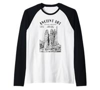 Rock Climbing Climber Ancient Art Fisher Towers Location Raglan Baseball Tee