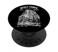 Rock Climbing Climber Devils Tower Bear Lodge Climb Location PopSockets Adhesive PopGrip