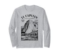 Rock Climbing Climber El Capitan Yosemite Climb Location Long Sleeve T-Shirt