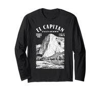 Rock Climbing Climber El Capitan Yosemite Climb Location Long Sleeve T-Shirt