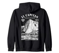 Rock Climbing Climber El Capitan Yosemite Climb Location Zip Hoodie