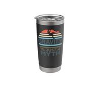 Rock Climbing Climber Gravity is A Myth Retro Vintage Stainless Steel Insulated Tumbler