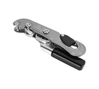 Rock Climbing Descender Ascender Rappelling Device Aluminum Alloy Stop Descender with Automatic Spring for Outdoor Mountaineering Cave Exploration Rock Climbing Silver 362g