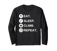 Rock Climbing Gifts Funny Climber Bouldering Long Sleeve T-Shirt