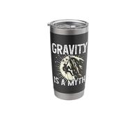 Rock Climbing Gravity is A Myth Extreme Sport Free Climbing Stainless Steel Insulated Tumbler