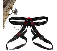 Rock Climbing Harness,Half Body Safety Harness for Roofing - Thickened Protection Gear, Security Equipment for Construction, Rappelling, Mountaineering