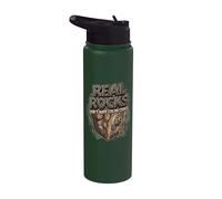 Rock Climbing Outdoor Climber Real Rocks No Color Codes Stainless Steel Insulated Water Bottle