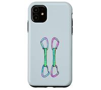 Rock climbing quickdraws with opposing gates Case for iPhone 11