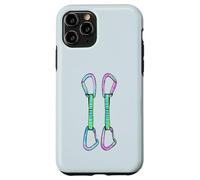 Rock climbing quickdraws with opposing gates Case for iPhone 11 Pro
