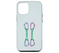 Rock climbing quickdraws with opposing gates Case for iPhone 12/12 Pro