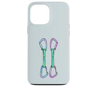 Rock climbing quickdraws with opposing gates Case for iPhone 13 Pro Max
