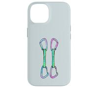 Rock climbing quickdraws with opposing gates Case for iPhone 14