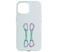 Rock climbing quickdraws with opposing gates Case for iPhone 15