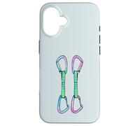 Rock climbing quickdraws with opposing gates Case for iPhone 16