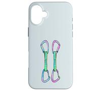 Rock climbing quickdraws with opposing gates Case for iPhone 16 Plus