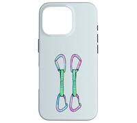 Rock climbing quickdraws with opposing gates Case for iPhone 16 Pro