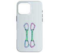 Rock climbing quickdraws with opposing gates Case for iPhone 16 Pro Max