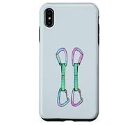 Rock climbing quickdraws with opposing gates Case for iPhone XS Max
