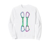 Rock climbing quickdraws with opposing gates Sweatshirt