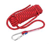 Rock Climbing Rope, 12mm Heavy Duty Home Fire Emergency Escape Rope 10M 20M Safety Parachute Static Indoor Rope for Hiking Caving Camping Rescue Exploration Mountaineering(20m)