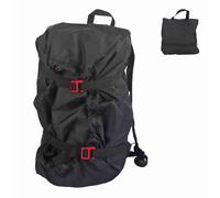 Rock Climbing Rope Kit Bag, Arbor Rope Storage Bag Folding Mountaineering Shoulder Strap Backpack for Outdoor Camping Hiking (Black)